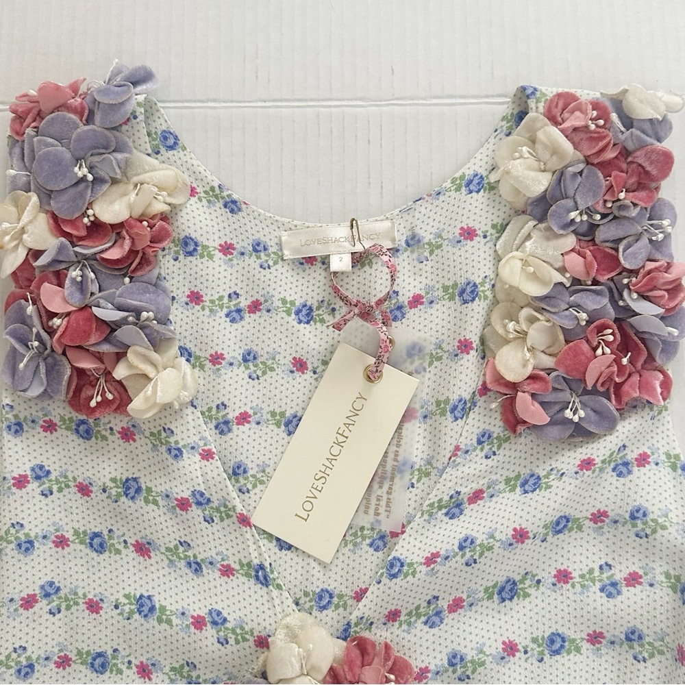 Loveshackfancy Womens Dresses | Shayna Mini Dress Lilac Crema Size 2 - Picture 7 of 14